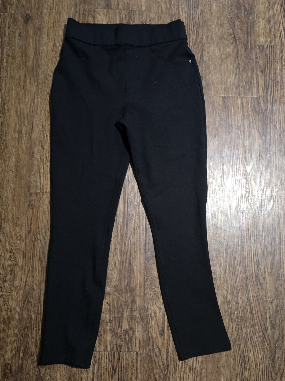 SPANX Black Ponte Crop Pull-On Ankle Pants